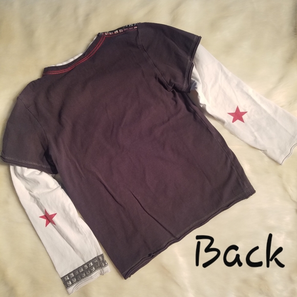 Mini Shiatsu Set of 2 Long Sleeved Shirts size 6 - Picture 6 of 10